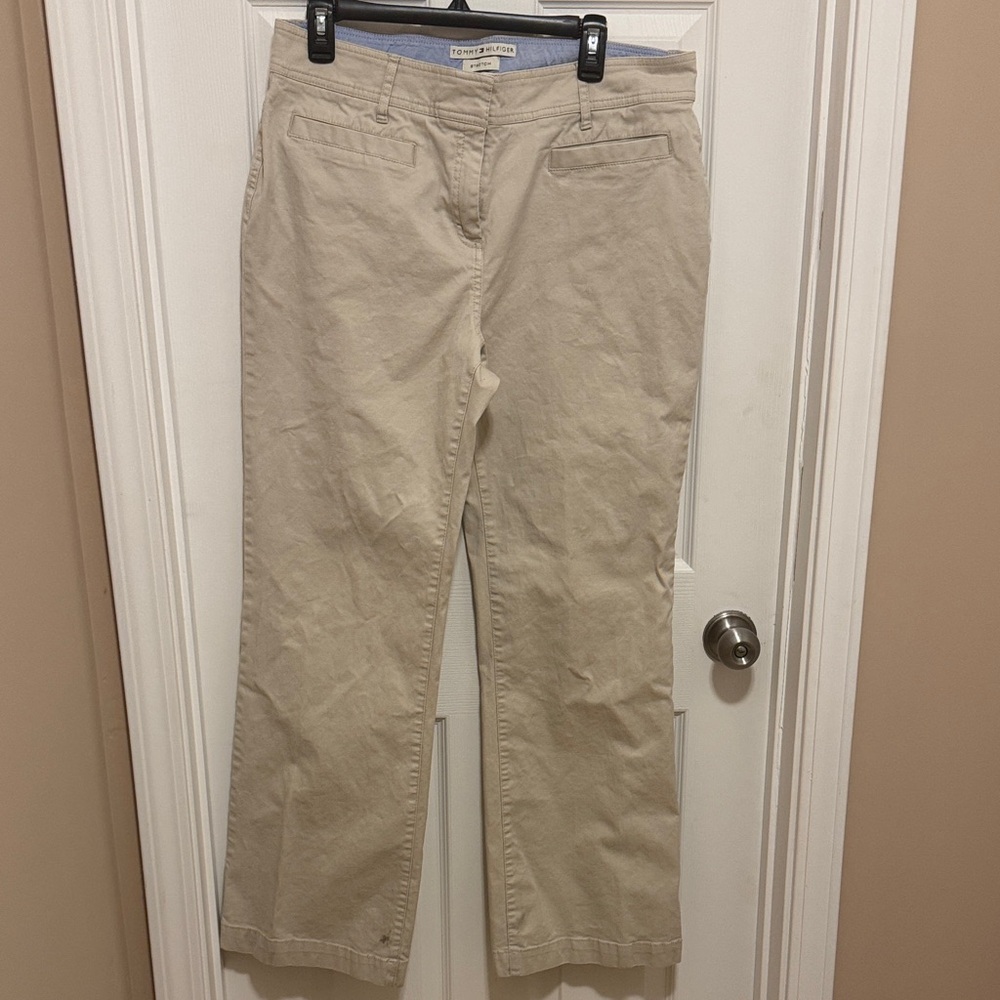 Tommy Hilfiger Women's Khaki Straight Leg Jeans